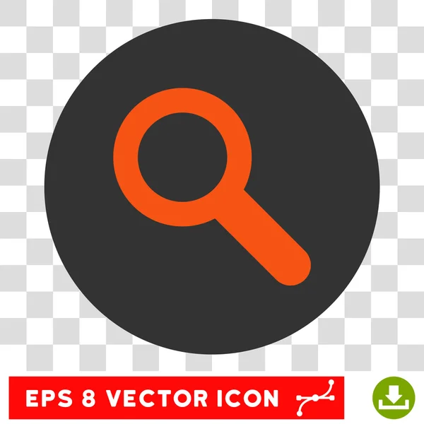 Búsqueda Vector redondo Eps Icono — Archivo Imágenes Vectoriales
