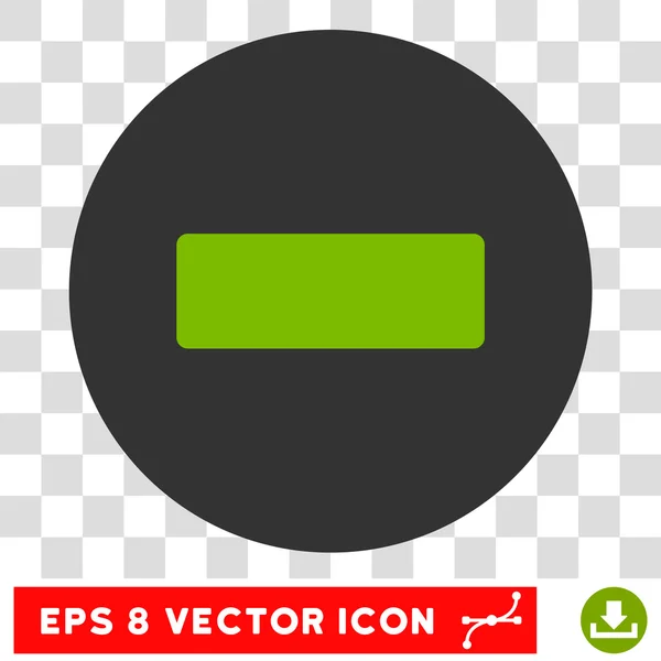 Menos redondo Vector Eps icono — Vector de stock