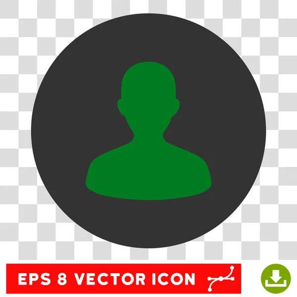 Usuario Ronda Vector Eps icono — Vector de stock