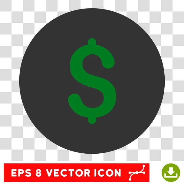 Dollar Runde Vektor eps Symbol — Stockvektor