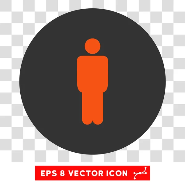 Hombre redondo Vector Eps icono — Vector de stock