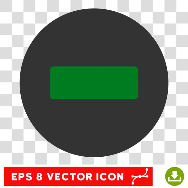 Minus runder Vektor eps-Symbol — Stockvektor