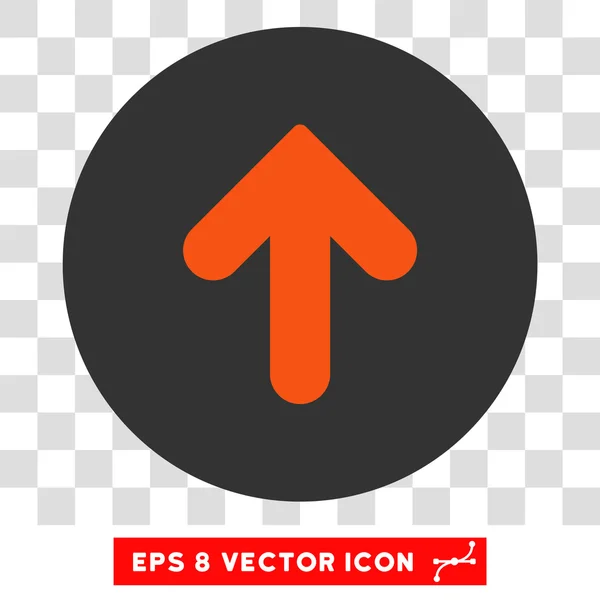 Arrow Up Round Vector Eps Icon — Stock Vector