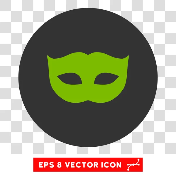 Privacy Mask Round Vector Eps Icon — Stock Vector