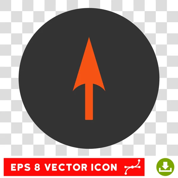 Icône Eps vectoriel rond de l'axe Y de flèche — Image vectorielle