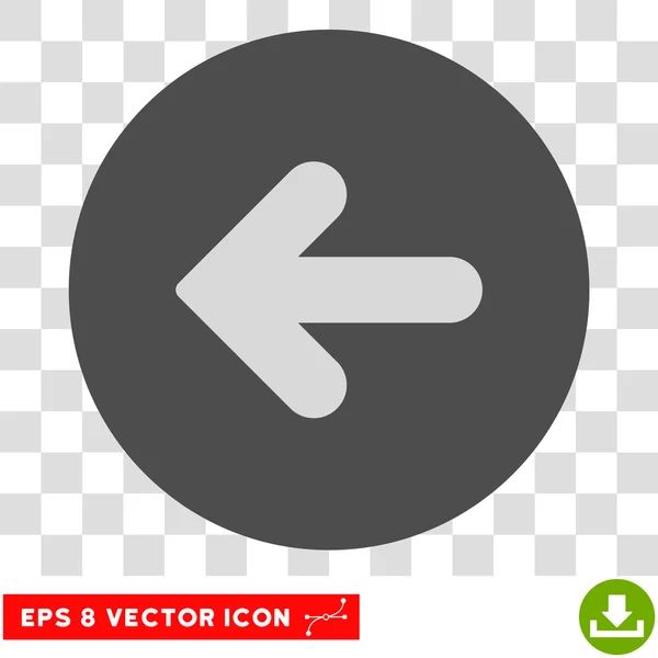 Flecha izquierda redonda Vector Eps icono — Archivo Imágenes Vectoriales