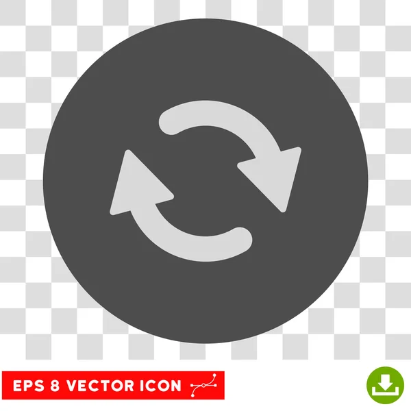 Refresh Round Vector Eps Icon — Stock Vector