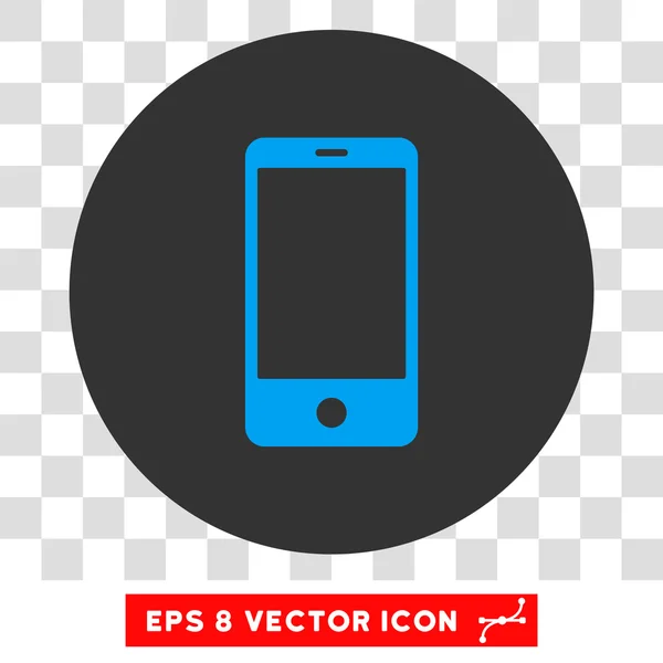 Smartphone Round Vector Eps Icon — Stock Vector