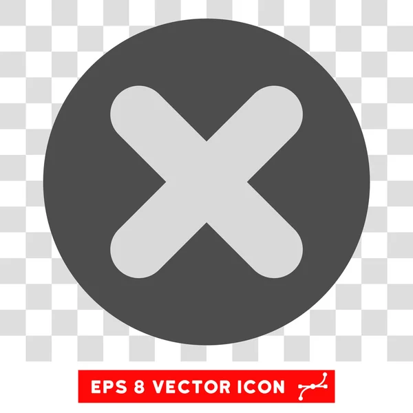 Отмена X-Cross Round Vector Eps Icon — стоковый вектор