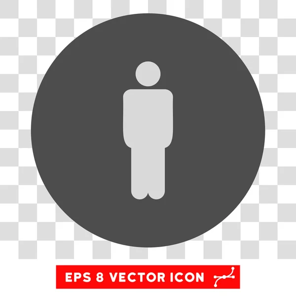 Muž kolem vektorové Eps ikonu — Stockový vektor