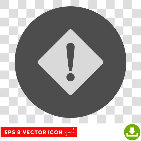 Fehler Raute Runde Vektor eps Symbol — Stockvektor