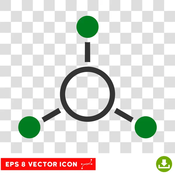 Radial Structure Round Vector Eps Icon — Stock Vector