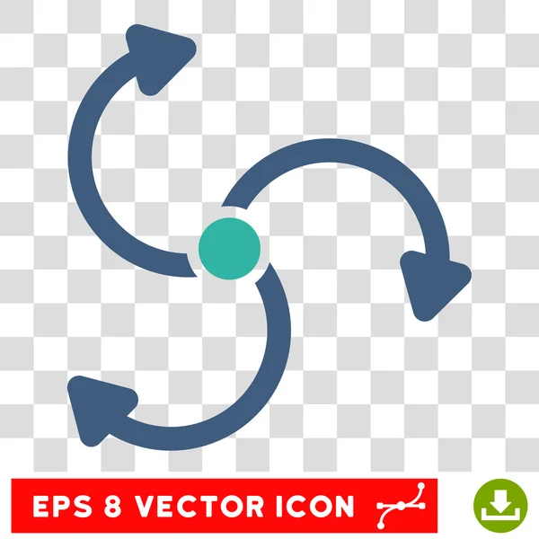 Rotação de ventilador redondo vetor Eps ícone — Vetor de Stock