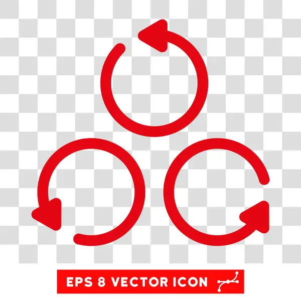 Icône d'Eps de vecteur rond de rotation — Image vectorielle