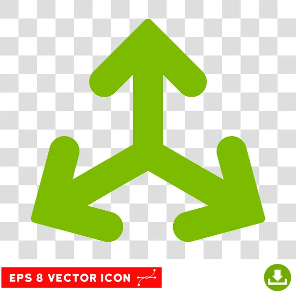 Dirección Variantes Ronda Vector Eps Icono — Vector de stock