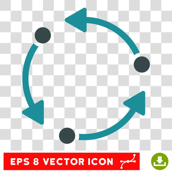 Runde Vektor eps Symbol drehen — Stockvektor
