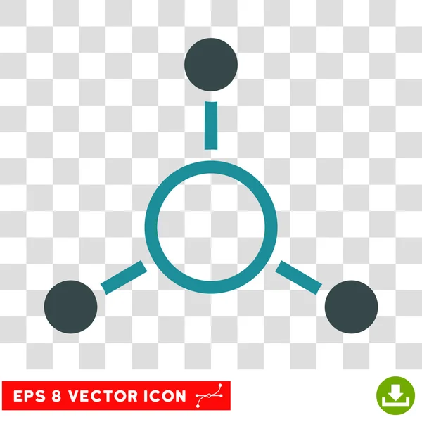 Estructura radial Vector redondo Eps Icono — Vector de stock