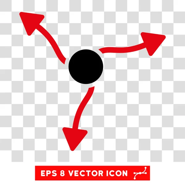 Flèches courbes Vecteur rond Eps Icône — Image vectorielle