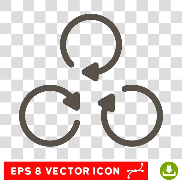 Rotación redonda Vector Eps icono — Vector de stock