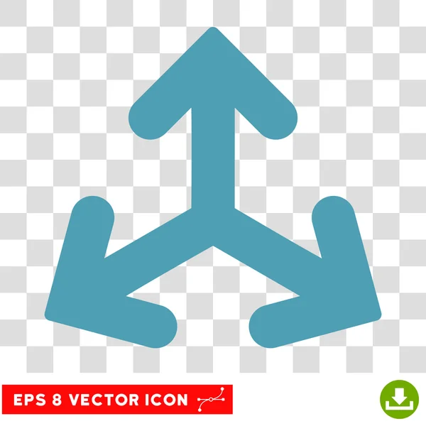 Richtung Varianten Runde Vektor eps Symbol — Stockvektor