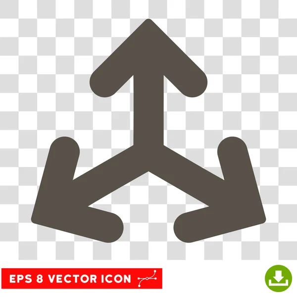 Varianti di direzione Icona Eps vettoriale rotonda — Vettoriale Stock