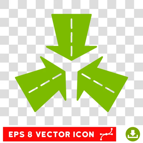 Instruções de fusão Round Vector Eps Icon — Vetor de Stock