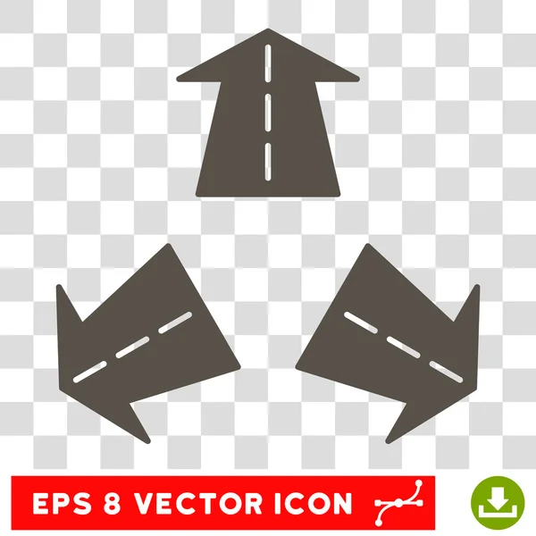 Vägbeskrivning runda vektor EPS-ikonen — Stock vektor