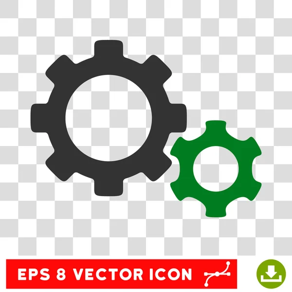 Gears Eps Vector Icon — Stock Vector