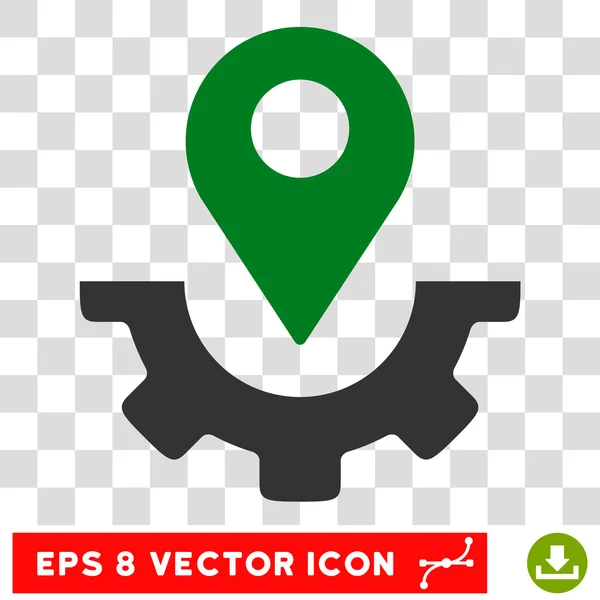 Marcador de mapas de serviço Eps Vector Icon — Vetor de Stock