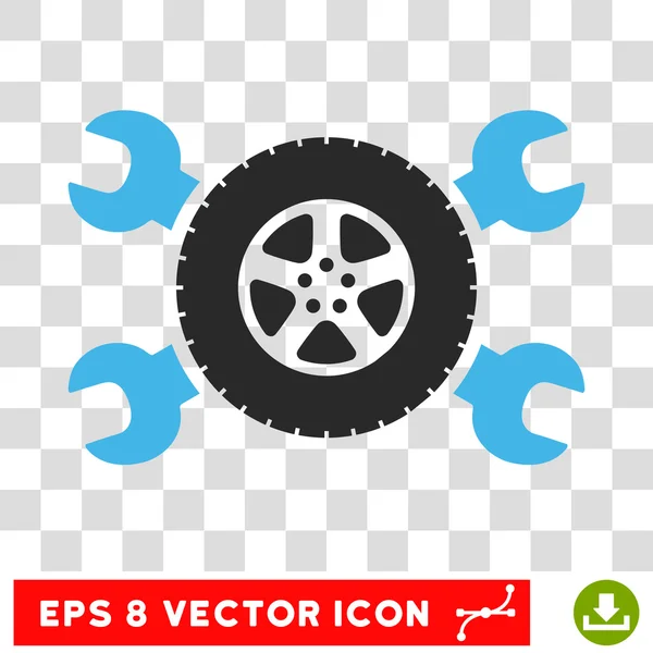 Serviço de Pneu Eps Vector Ícone — Vetor de Stock