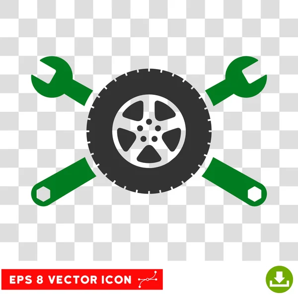 Servicio de neumáticos Eps Vector Icon — Archivo Imágenes Vectoriales