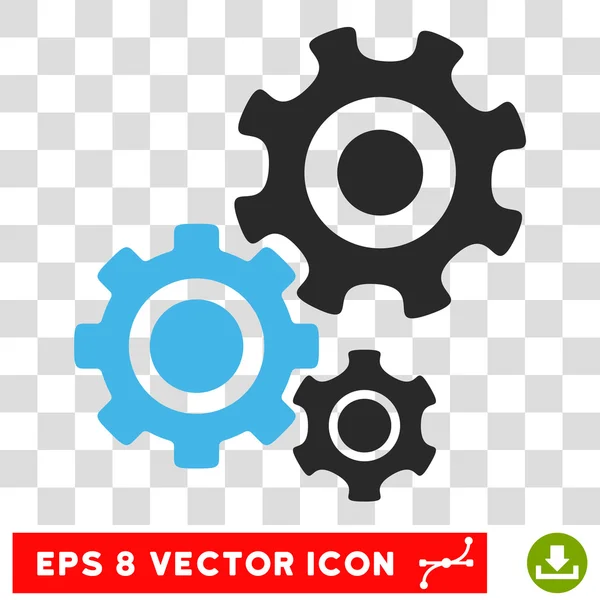 Mécanisme Engrenages Eps Icône vectorielle — Image vectorielle