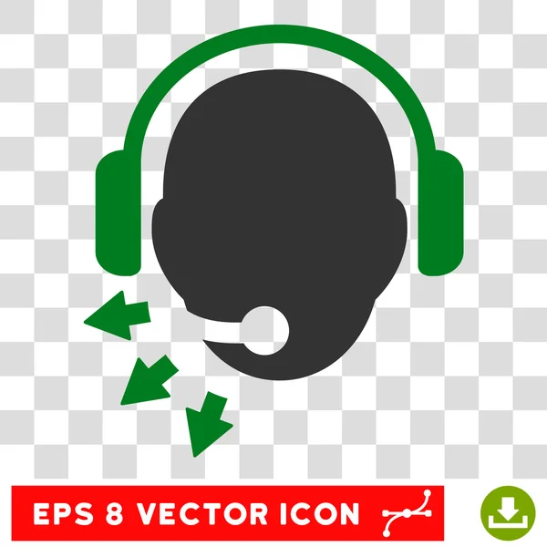 Operador Mensagem Eps Vector Icon — Vetor de Stock