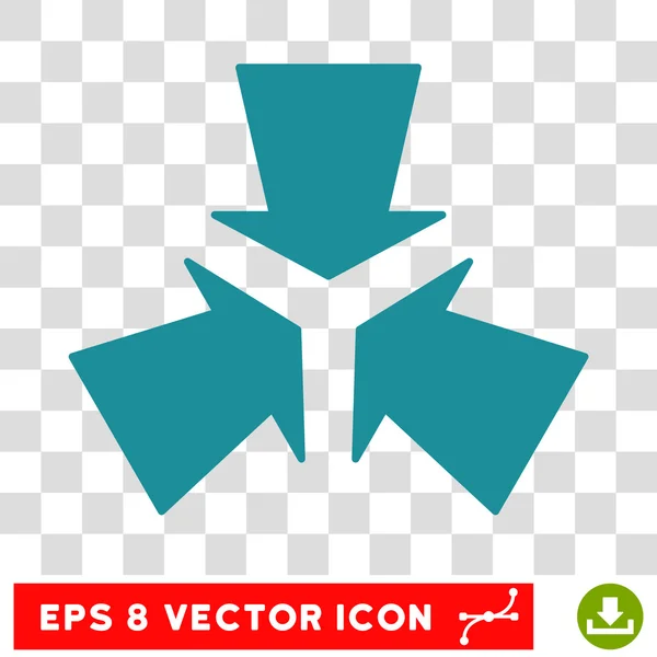 Encogimiento Flechas Ronda Vector Eps icono — Vector de stock