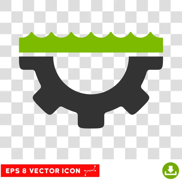 Water Service Gear Eps Vector Icon — Stock Vector