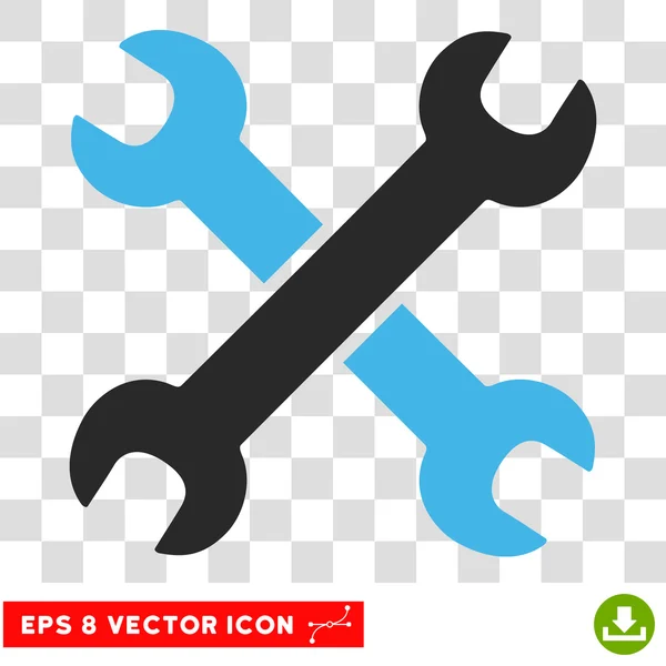 Wrenches Eps Vector Icon — Stock Vector