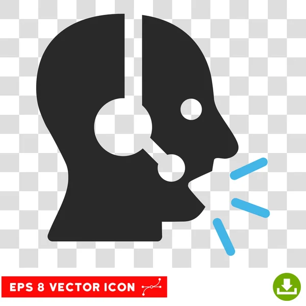 Operador Message Eps Vector Icon — Vector de stock