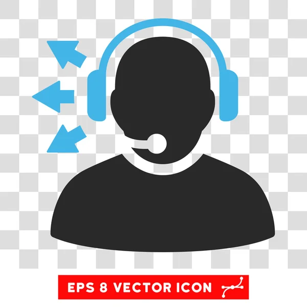 Operator-Nachricht eps Vektor-Symbol — Stockvektor