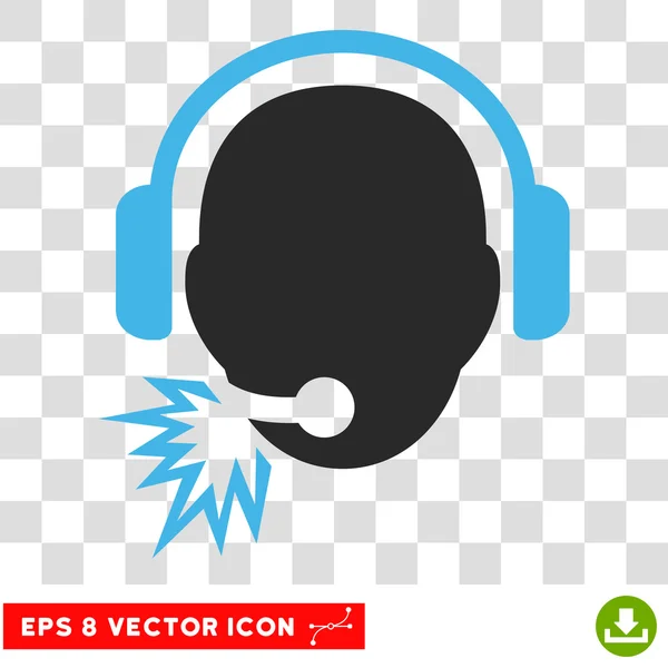 Operador Mensagem Eps Vector Icon — Vetor de Stock