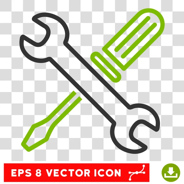 Ajuste Eps Vector icono de herramientas — Vector de stock