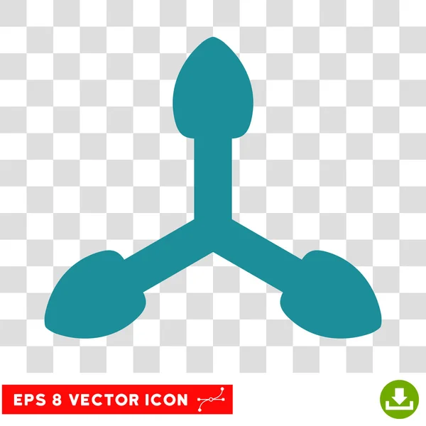 Isometría Flechas Ronda Vector Eps icono — Vector de stock