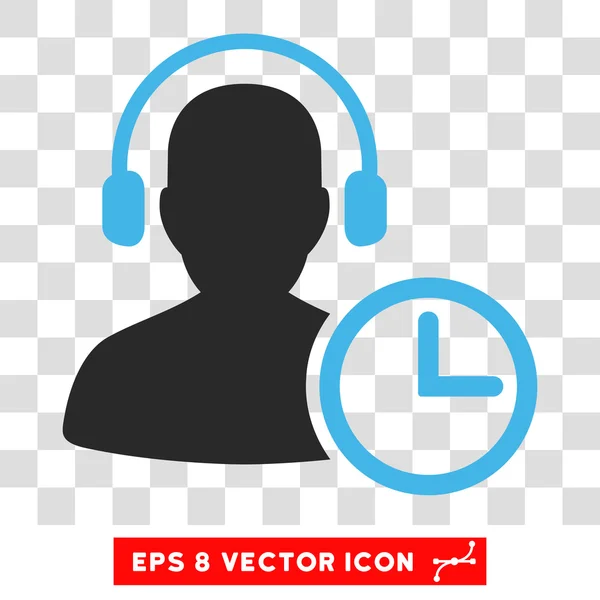 Operador Time Eps Vector Icon — Vector de stock