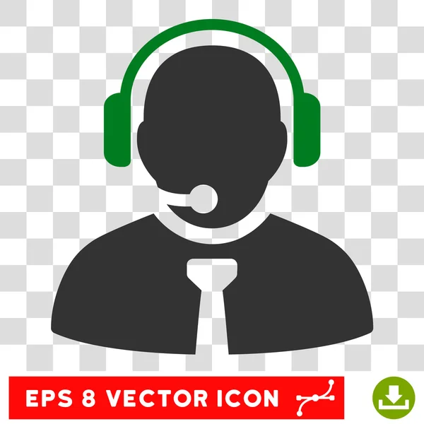 Gerente de suporte Eps Vector Icon — Vetor de Stock