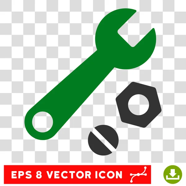 Llave y tuercas Eps Vector icono — Archivo Imágenes Vectoriales