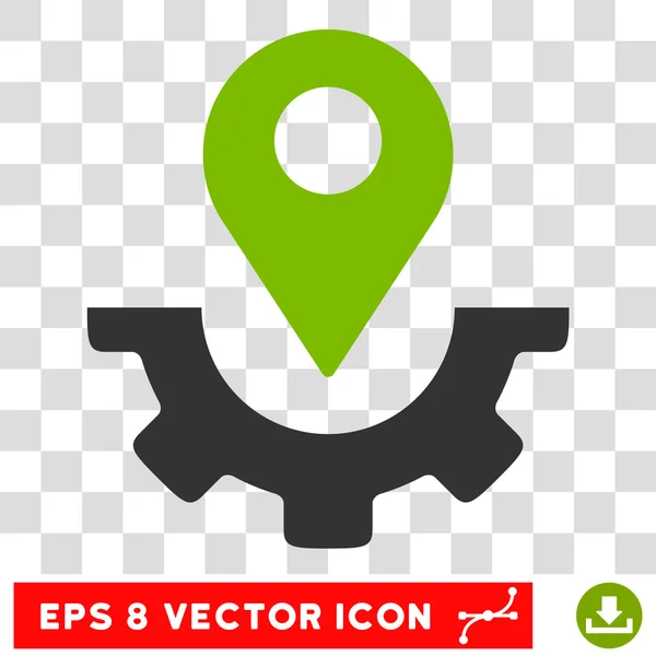 Marcador de mapas de serviço Eps Vector Icon — Vetor de Stock