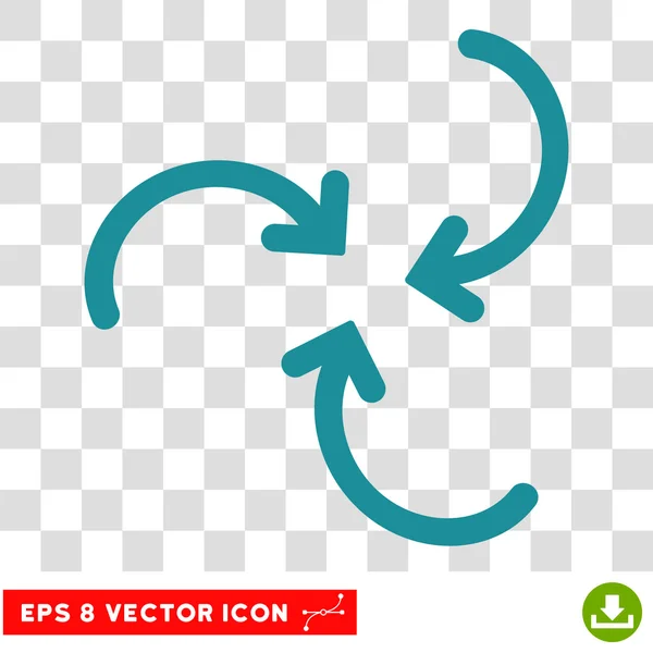Wirbeln Pfeile runde Vektor eps Symbol — Stockvektor