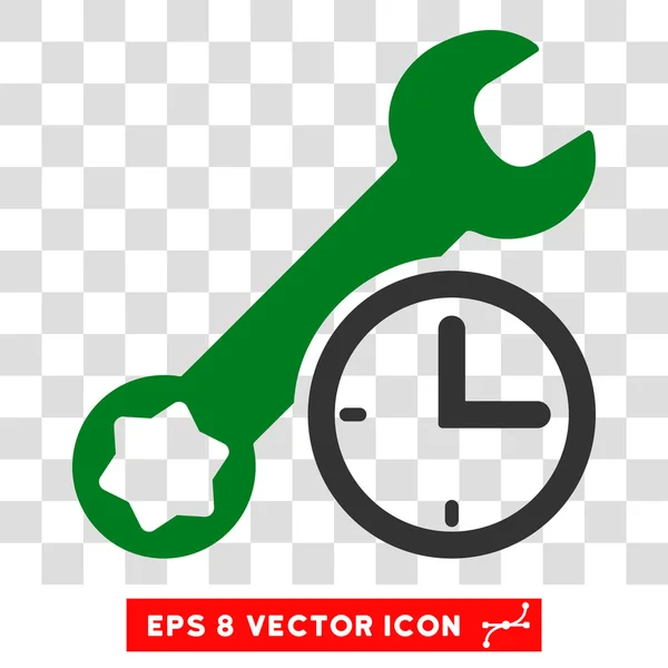 Tempo de serviço Eps Vector Icon — Vetor de Stock