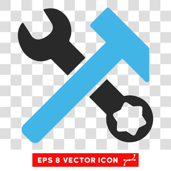 Kalapács és vektor Eps csavarkulcs — Stock Vector