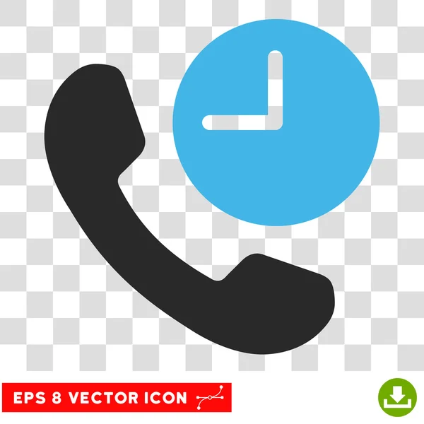 Telefon Zeit eps Vektor-Symbol — Stockvektor