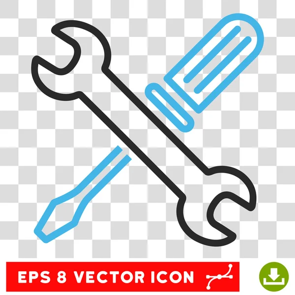 Ajuste Eps Vector icono de herramientas — Vector de stock
